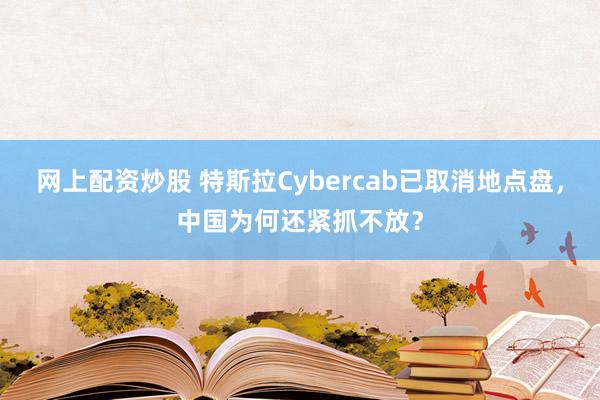 网上配资炒股 特斯拉Cybercab已取消地点盘，中国为何还紧抓不放？