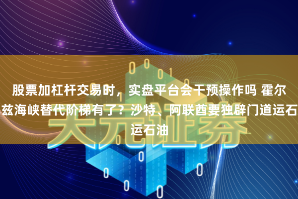 股票加杠杆交易时,实盘平台会干预操作吗 霍尔木兹海峡替代阶梯有了?沙特、阿联酋要独辟门道运石油
