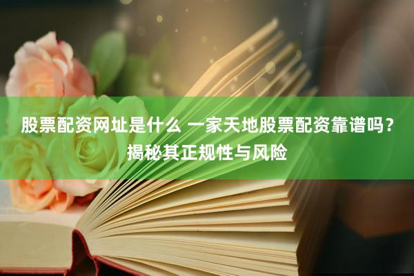 股票配资网址是什么 一家天地股票配资靠谱吗？揭秘其正规性与风险
