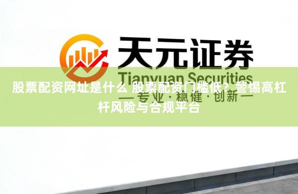 股票配资网址是什么 股票配资门槛低？警惕高杠杆风险与合规平台